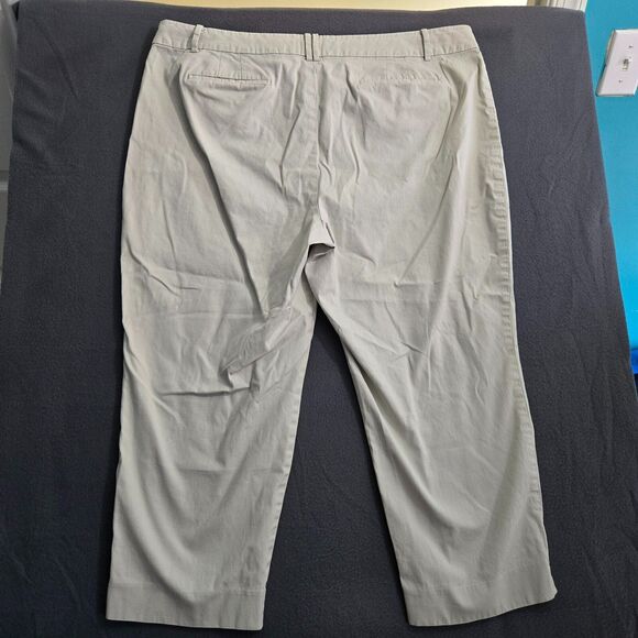 Talbots Women 20 Beige The Perfect Crop Curvy Pants - Picture 2 of 9